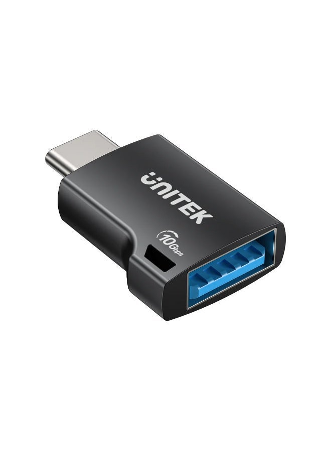 يوني تيك UNITEK USB-C to USB-A Adapter, 10Gbps USB 3.2, 2A Fast Charging, Zinc Alloy, Plug & Play - Image 1